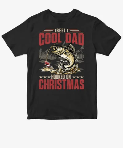 Fishing - Reel Cool Dad Hooked On Christmas 131025