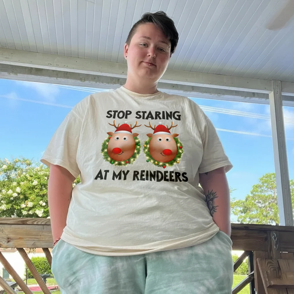 Christmas - Stop Staring Reindeer Boobs 271125 photo review